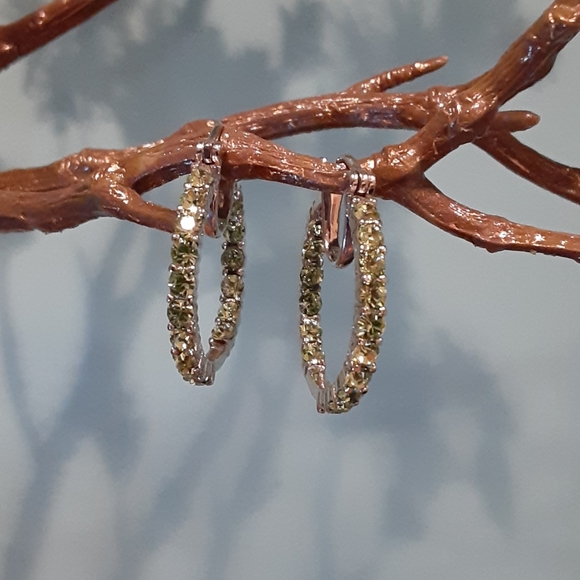 Swarovski hoop earrings
